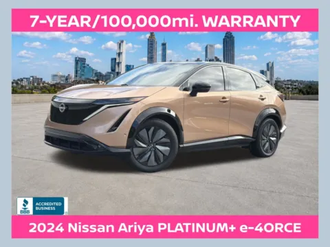 Black 2024 Nissan Ariya PLATINUM+ e-4ORCE for sale in Morrow, GA