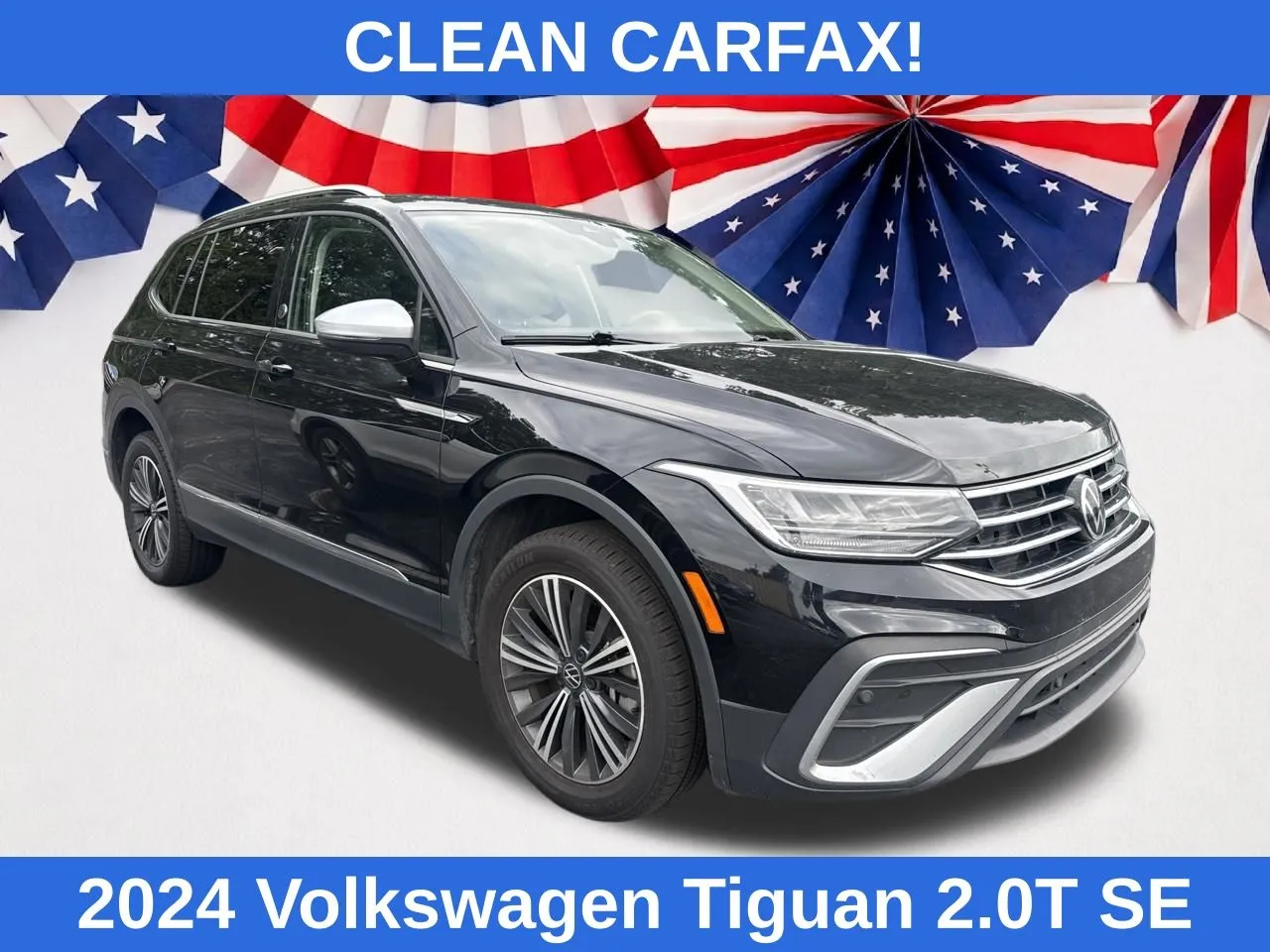 Black 2024 Volkswagen Tiguan 2.0T SE for sale in Morrow, GA