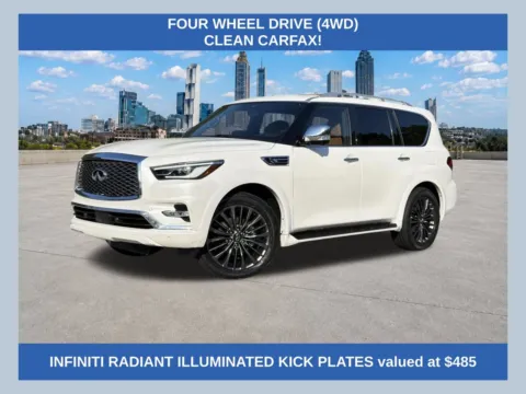 White 2023 INFINITI QX80 Sensory for sale in Morrow, GA