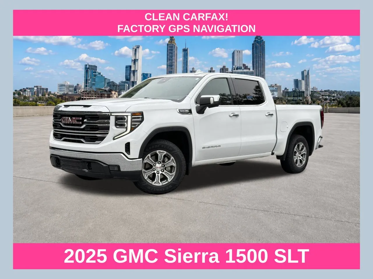 White 2025 GMC Sierra 1500 SLT for sale in Morrow, GA