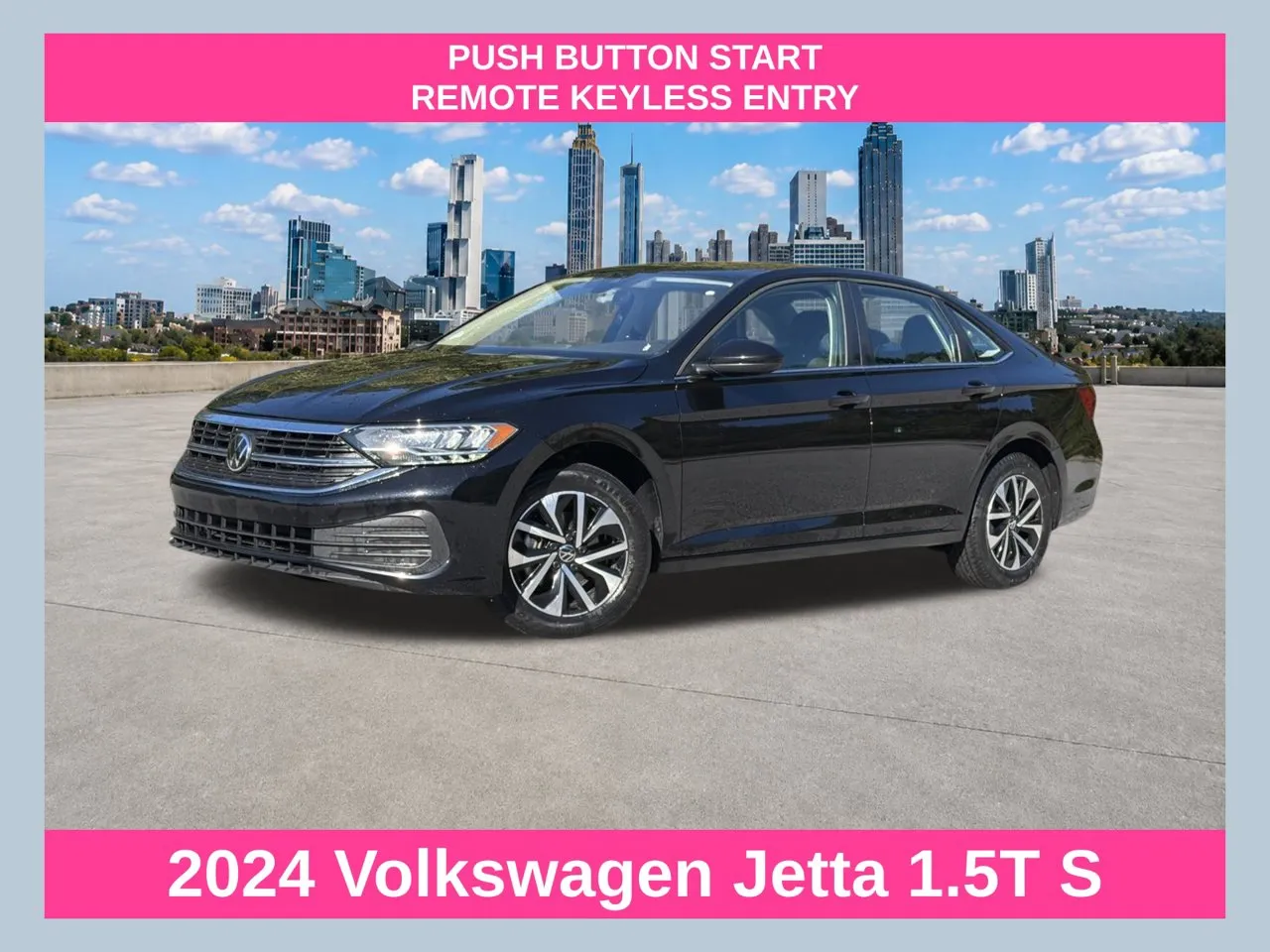 Black 2024 Volkswagen Jetta 1.5T S for sale in Morrow, GA
