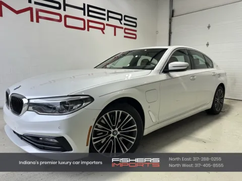White 2018 BMW 5 Series 530e xDrive iPerformance for sale in Fishers, IN