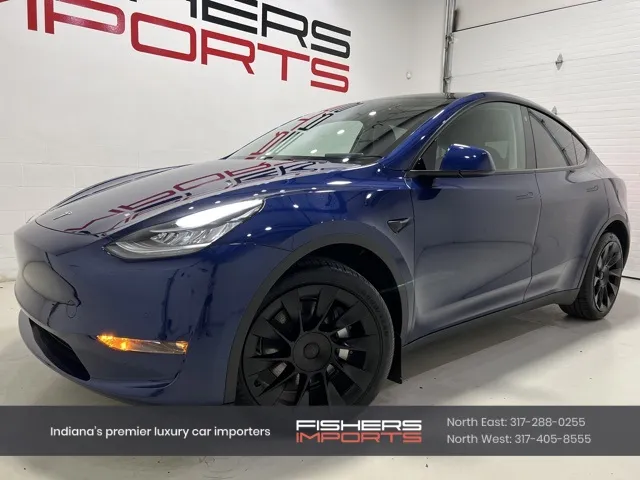 Used 2022 Tesla Model Y Long Range for sale in Fishers IN VIN 7SAYGDEEXNF455539