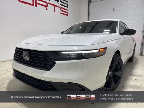 White 2023 Honda Accord Hybrid Sport-L for sale in Fishers, IN