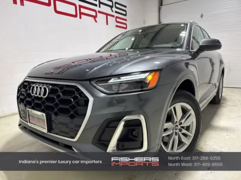 Gray 2022 Audi Q5 45 S line Premium for sale in Fishers, IN