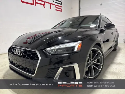 Black 2021 Audi A5 Sportback 45 S line Premium Plus for sale in Fishers, IN