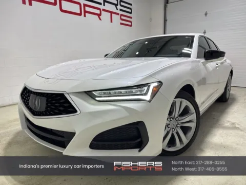 White 2021 Acura TLX Technology Package for sale in Fishers, IN