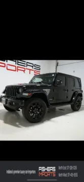 Black 2022 Jeep Wrangler Unlimited Sahara High Altitude for sale in Fishers, IN