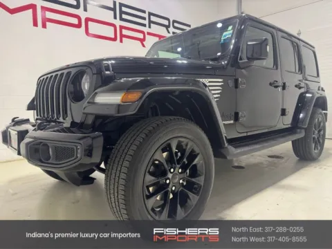 Black 2022 Jeep Wrangler Unlimited Sahara High Altitude for sale in Fishers, IN