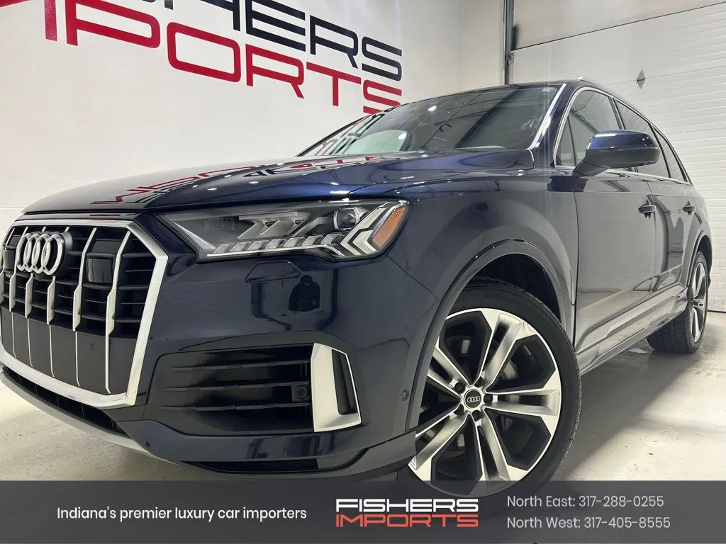Blue 2023 Audi Q7 55 Premium Plus for sale in Fishers, IN