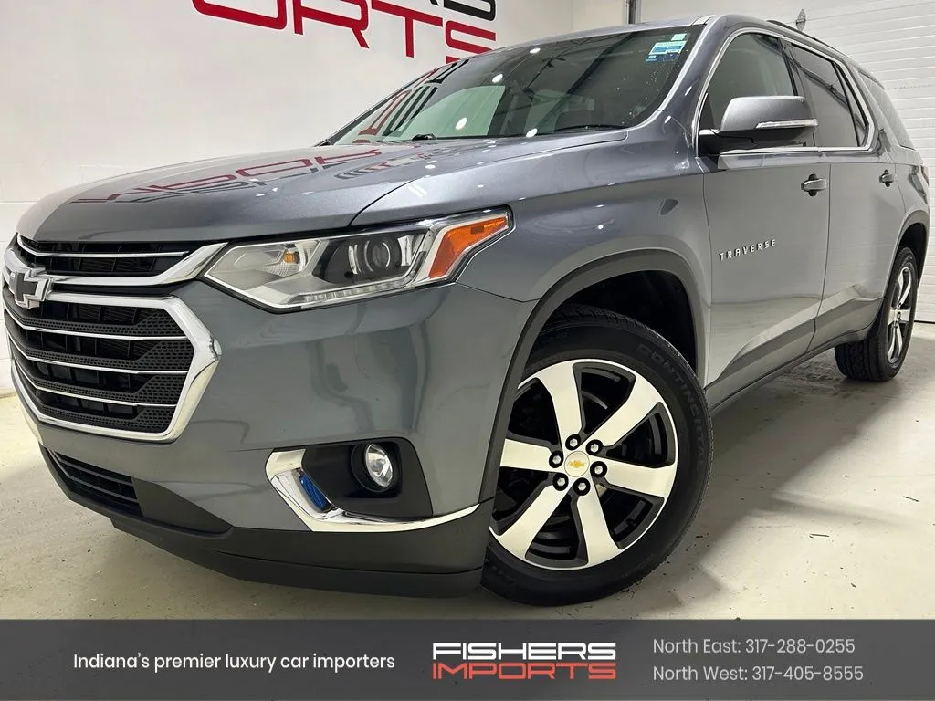 Gray 2021 Chevrolet Traverse LT Leather for sale in Fishers, IN