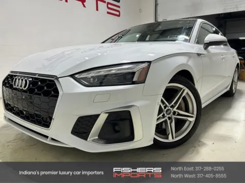 White 2021 Audi A5 Sportback 45 S line Prestige for sale in Fishers, IN