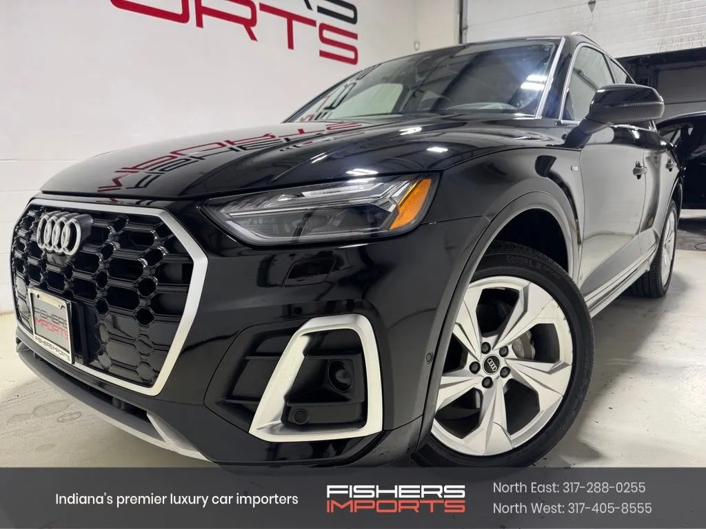 Black 2023 Audi Q5 45 S line Prestige for sale in Fishers, IN