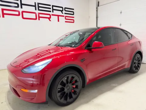 Photos of 2021 Tesla Model Y Long Range for sale in Fishers, IN at Fishers Imports - North East