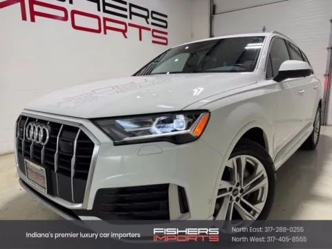 White 2023 Audi Q7 45 Premium for sale in Fishers, IN
