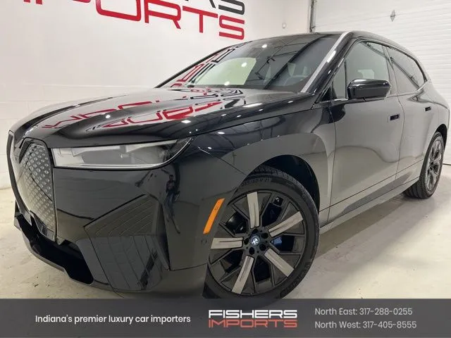 Black 2025 BMW iX xDrive50 for sale in Fishers, IN