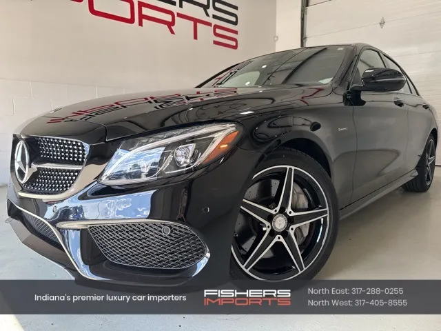 Black 2016 Mercedes-Benz C-Class C 450 AMG for sale in Fishers, IN