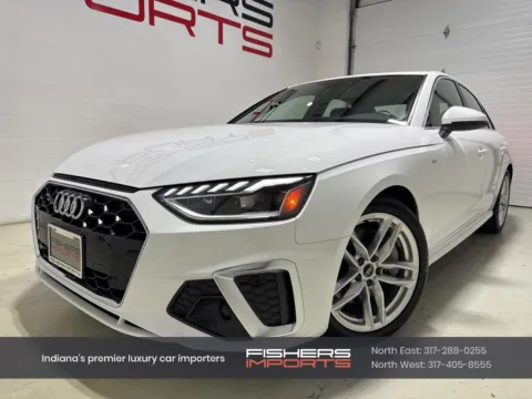 White 2023 Audi A4 45 S line Premium for sale in Fishers, IN