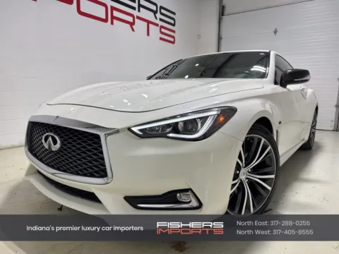 White 2017 INFINITI Q60 3.0t Premium for sale in Fishers, IN