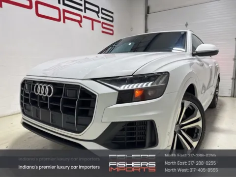 White 2019 Audi Q8 3.0T Prestige for sale in Fishers, IN