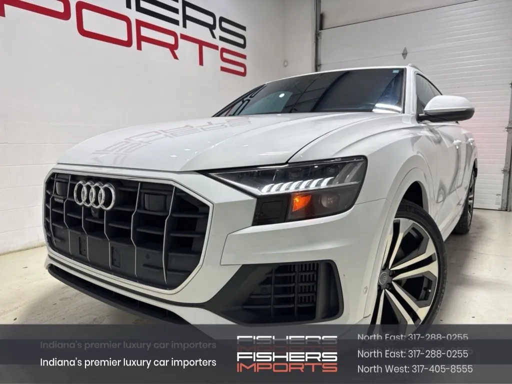 White 2019 Audi Q8 3.0T Prestige for sale in Fishers, IN