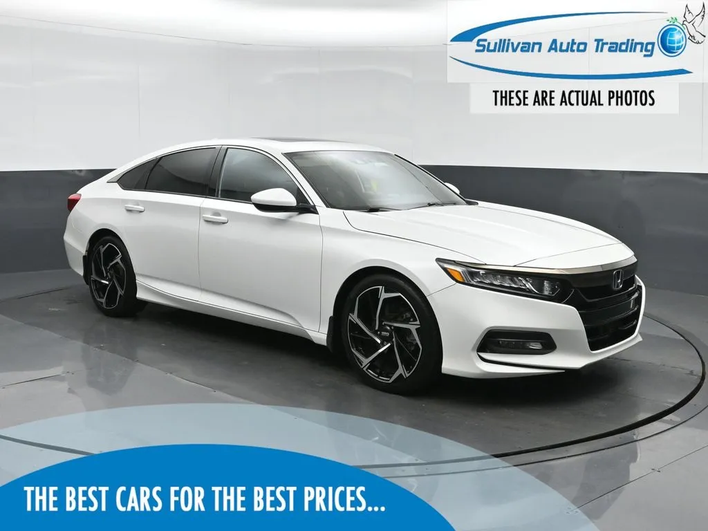 White 2019 Honda Accord Sport 2.0T for sale in Fredericksburg, VA