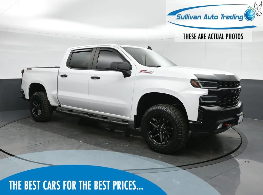 White 2020 Chevrolet Silverado 1500 Custom Trail Boss for sale in Fredericksburg, VA