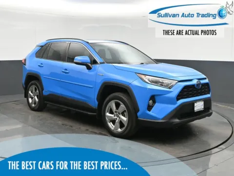 Blue 2021 Toyota RAV4 Hybrid XLE Premium for sale in Fredericksburg, VA
