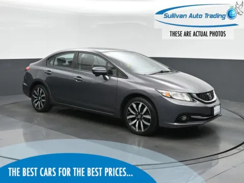 Gray 2015 Honda Civic EX-L for sale in Fredericksburg, VA