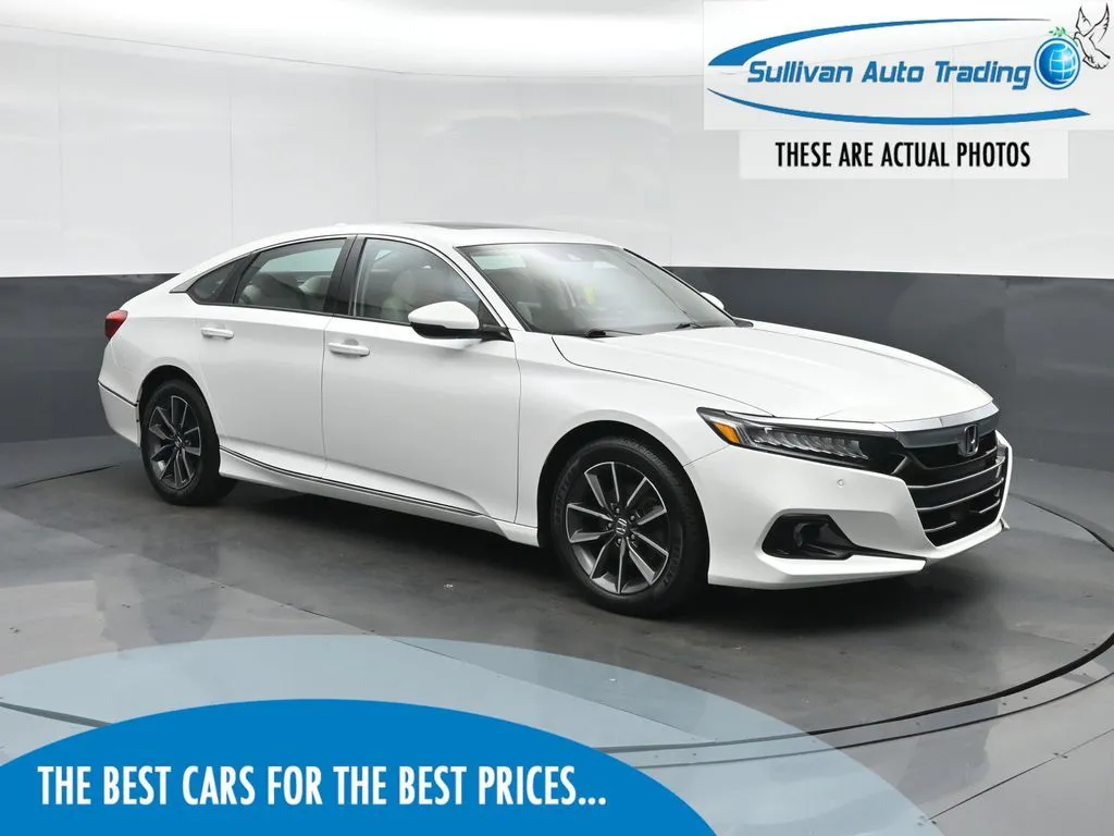 White 2021 Honda Accord EX-L for sale in Fredericksburg, VA