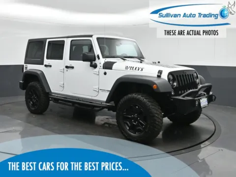 White 2018 Jeep Wrangler JK Unlimited Willys Wheeler for sale in Fredericksburg, VA
