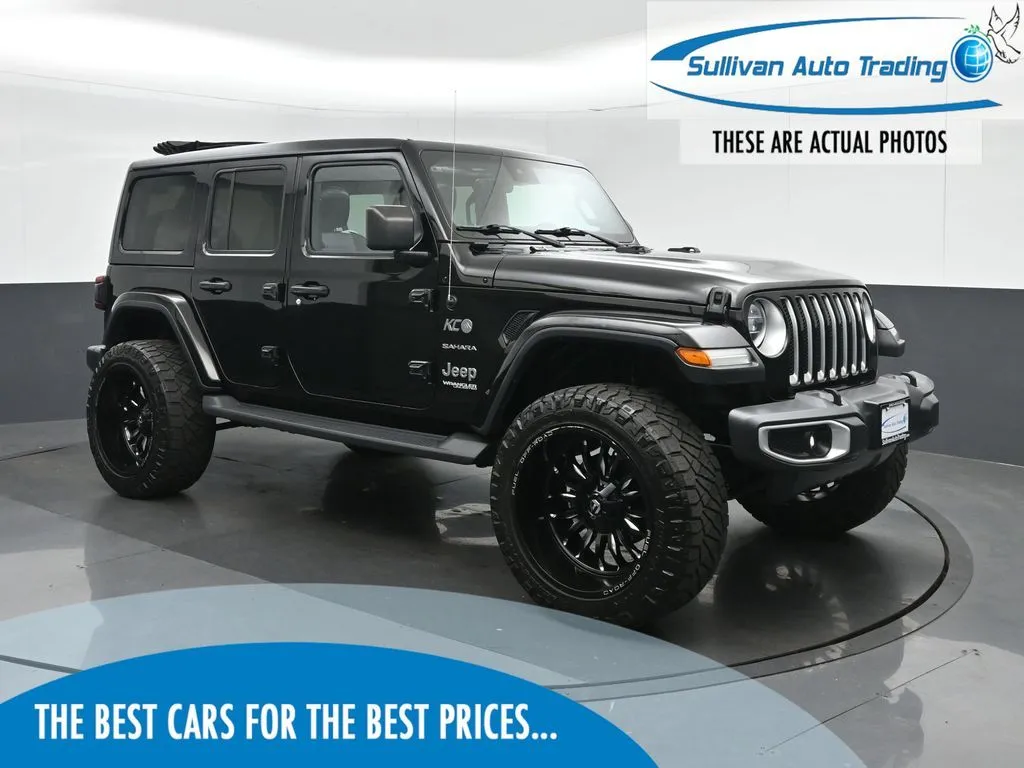 Black 2020 Jeep Wrangler Unlimited Sahara for sale in Fredericksburg, VA