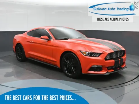 Orange 2016 Ford Mustang EcoBoost Premium for sale in Fredericksburg, VA
