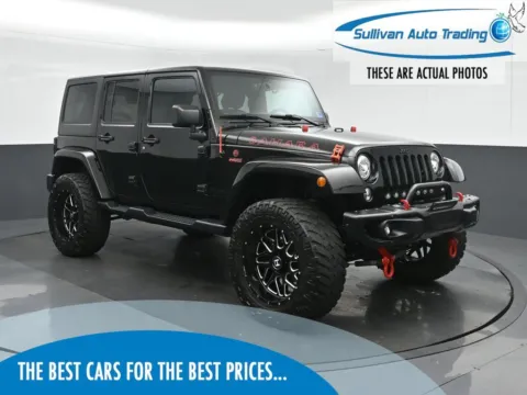 Black 2017 Jeep Wrangler Unlimited Sahara for sale in Fredericksburg, VA