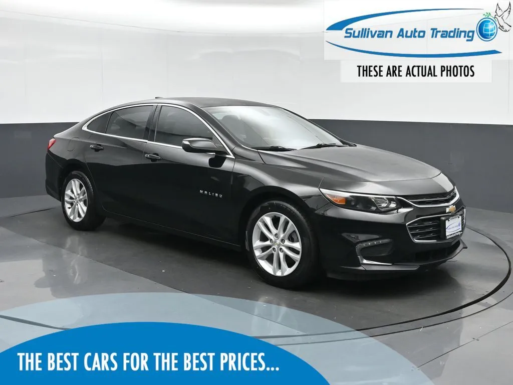 Black 2017 Chevrolet Malibu LT for sale in Fredericksburg, VA