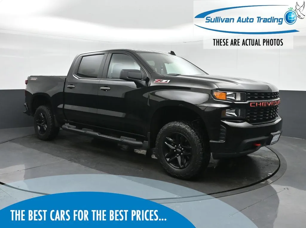 Black 2019 Chevrolet Silverado 1500 Custom Trail Boss for sale in Fredericksburg, VA