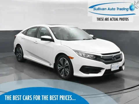 White 2016 Honda Civic EX-T for sale in Fredericksburg, VA
