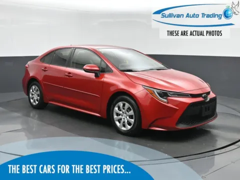 Red 2021 Toyota Corolla LE for sale in Fredericksburg, VA