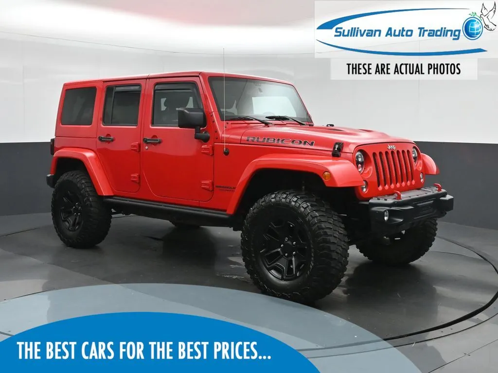 Red 2016 Jeep Wrangler Unlimited Rubicon for sale in Fredericksburg, VA