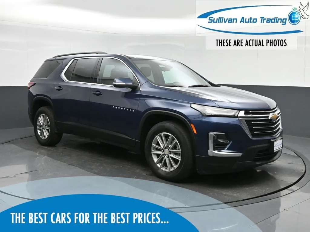 Blue 2022 Chevrolet Traverse LT for sale in Fredericksburg, VA
