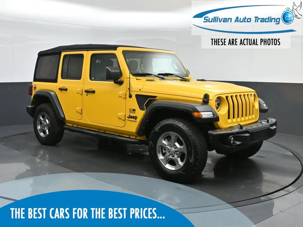 Yellow 2021 Jeep Wrangler Unlimited Freedom Edition for sale in Fredericksburg, VA