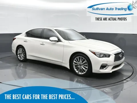 White 2021 INFINITI Q50 3.0t LUXE for sale in Fredericksburg, VA