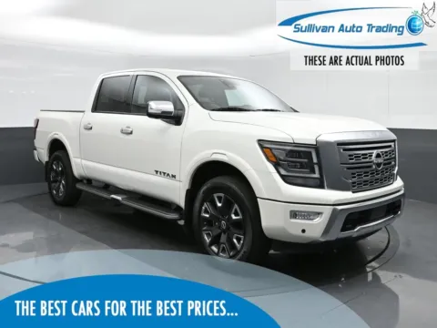 White 2023 Nissan Titan Platinum Reserve for sale in Fredericksburg, VA