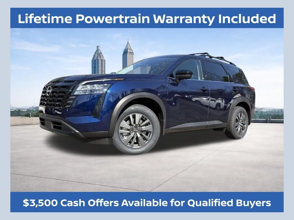 Blue 2026 Nissan Pathfinder SV for sale in Marietta, GA