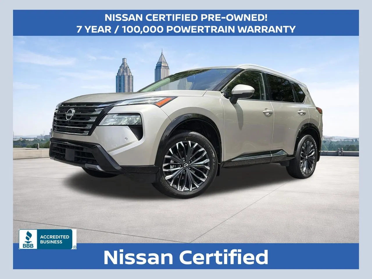 Silver 2024 Nissan Rogue Platinum for sale in Marietta, GA