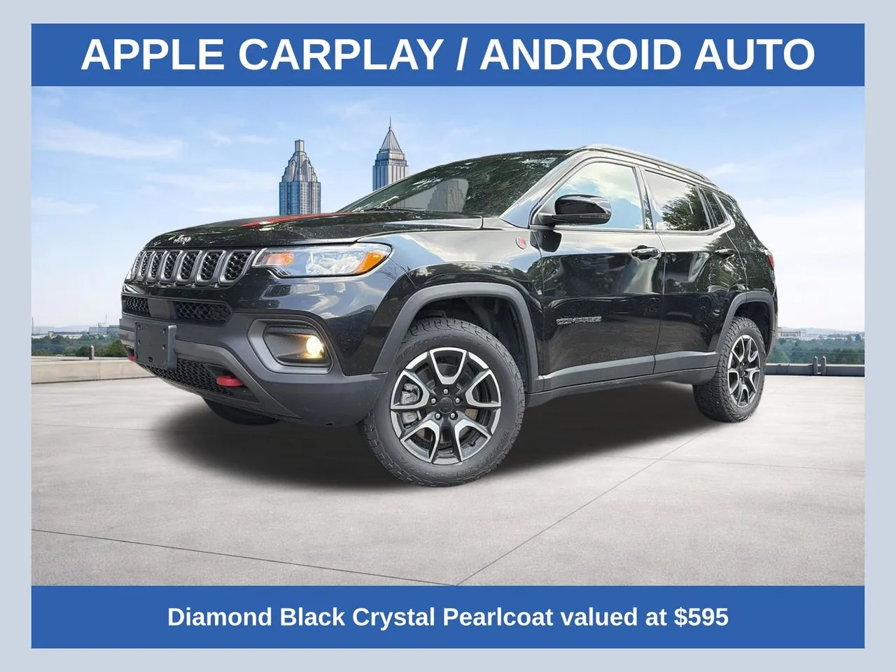 Black 2024 Jeep Compass Trailhawk for sale in Marietta, GA