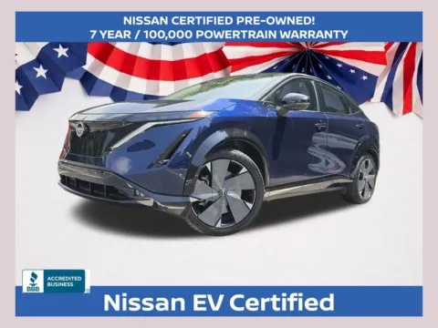 Blue 2024 Nissan Ariya PLATINUM+ e-4ORCE for sale in Marietta, GA