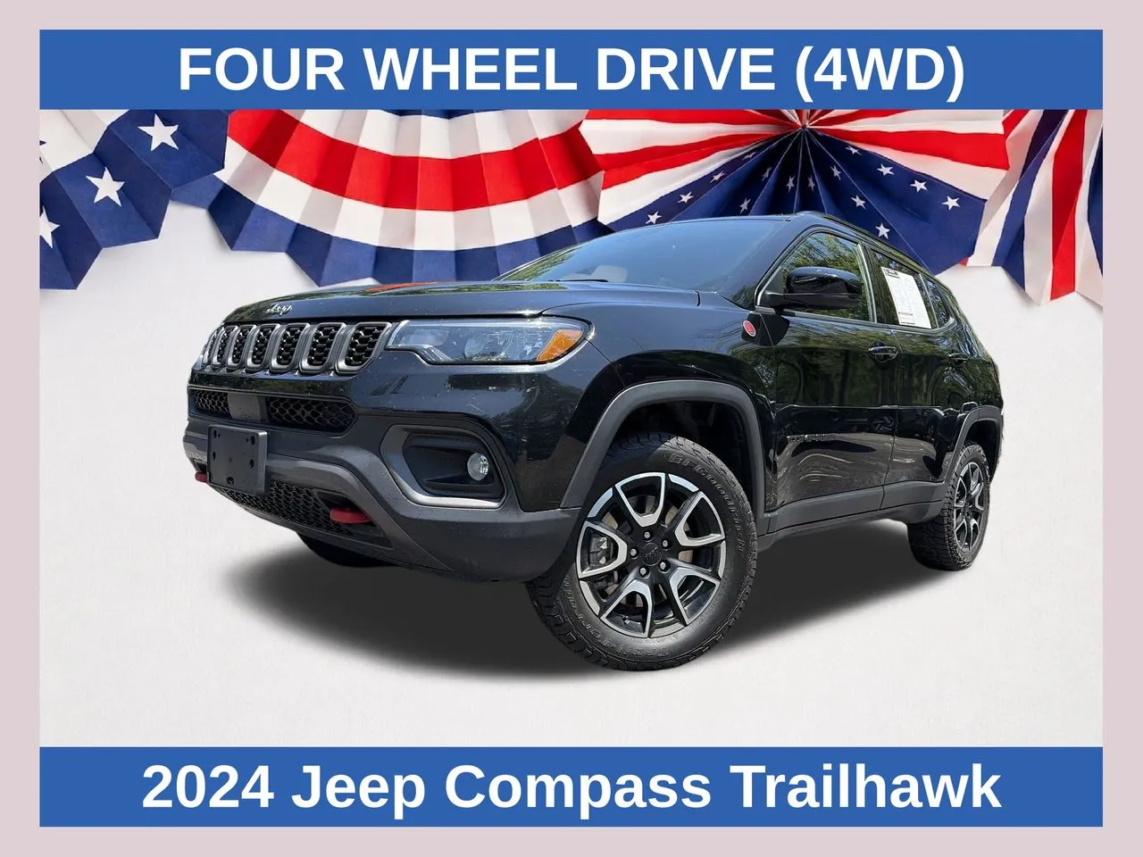 Black 2024 Jeep Compass Trailhawk for sale in Marietta, GA
