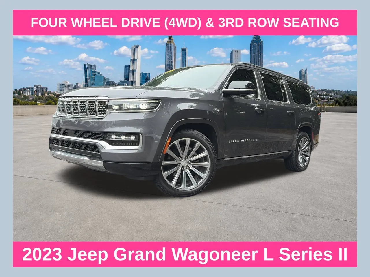 Gray 2023 Jeep Grand Wagoneer L Series II for sale in Marietta, GA