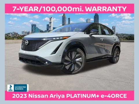 Black 2023 Nissan Ariya PLATINUM+ e-4ORCE for sale in Marietta, GA